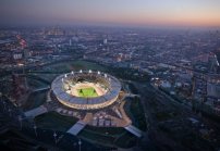 Silber: Olympic Stadium in London von Populous