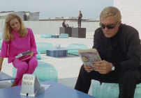 Für den Science-Fiction-Film „La decima vittima“ (Das zehnte Opfer) entwarf Piero Polletto aufblasbare Kissen aus transparentem PVC