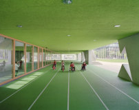 Grundschule am Arnulfpark in Mnchen von Hess Talhof Kusmierz ist der Gewinner des DAM-Preises fr Architektur 2014 