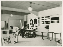 Wandmalereiwerkstatt, Bauhaus Dessau, 1926, (Fotograf unbekannt) Bauhaus-Universitt Weimar, Archiv der Moderne