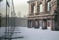 Das neue Theater in Mnster, Innenhof mit Ruine, Februar 1956,  Archiv Christoph von Hausen 