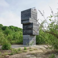 Mit der One Man Sauna  schuf modulorbeat 2014 auf einer Bochumer Industriebrache einen einsamen Ort zum Schwitzen, Foto: modulorbeat 