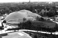Dachkonstruktion fr die Multihalle, Bundesgartenschau in Mannheim, 1975,  Atelier Frei Otto Warmbronn / The Pritzker Architecture Prize 