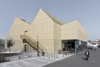 Auszeichnung: Neue Mitte Hallstadt  Neubau Marktscheune von Schettler Architekten (Weimar) 