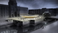 Visualisierung des Entwurfs fr den Schlossplatz in Berlin 