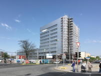 Die Baustelle im Mai 2017: Der Nordkopf Tower ist nach einem innerstdtischen Entwicklungsareal in der nrdlichen Innenstadt von Wolfsburg benannt. 