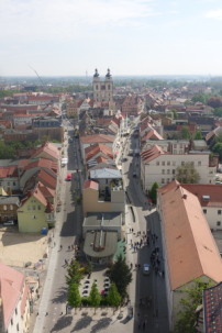 Blick vom Schlossturm auf Lutherstadt Wittenberg 