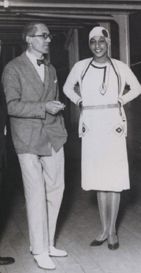 Le Corbusier und Josephine Baker an Bord der Luttia, 1929 