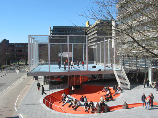 NL Architects: BASKETBAR CAFE WITH BASKETBALL PITCH