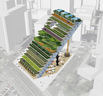 WORK Architecture Company: LOCAVORE FANTASIA WORKacs version of vertical farming,