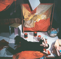 Hlio Oiticica in seinem Atelier, Rio de Janeiro ca. 1965