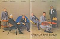George Nelson, Edward Wormley, Eero Saarinen, Harry Bertoia, Charles Eames, Jens Risom, Juliausgabe Playboy 1961  