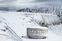 Platz 2 + Architektenpreis: Gedächtnis der Arktis von Sofia Ceylan Katharina  Laekamp und Leonie Otten 