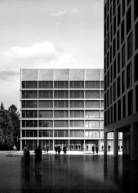 E2A Architekten: „Ideenwerkstatt“, Außenperspektive Geistlichplatz 