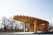 Anerkennung: Ökumenischer Kirchenpavillon für die Landesgartenschau Landau von bayer uhrig Architekten 