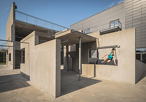 Parkour-Anlage der BGI Academy in Honsyld