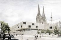 Architektenpreis: Neubebauung eines Grundstcks sdlich des Rmisch-Germanischen Museums  von Philipp Billecke, Perspektive