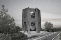 Architektenpreis: Observatorium von Nina Krass, Auenperspektive  