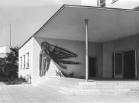 Hannes-Schulz-Tattenbach, Phoenix, 1953, Kalksteinrelief des ehemaligen Bundeshauses Bonn/heute: UN: Campus, Foto: Archiv BBR 