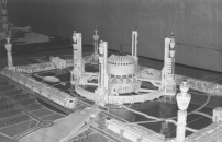 Jacques Barrires Modell fr eine Moschee in Bagdad, abgebildet in Limoges, Frankreich, Foto: Niklas Maak /Carl Hanser Verlag