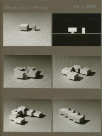 Planungsabteilung Neue Heimat, Studienmodell Standardgrundrisse, 1970. Quelle: Hamburgisches Architekturarchiv, Bestand Neue Heimat 