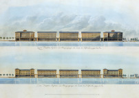 Entwurf für die Quaianlagen in Luzern von Melchior Berri, 1836 