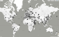 Alle Bauten und Projekte auf der Weltkarte verortet 