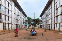 Wohnsiedlung in Abidjan, Elfenbeinküste 