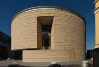 Das Theater der Architektur in Mendrisio entstand nach Plnen von Mario Botta. 