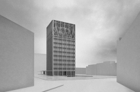 2. Preis: Auftakt ins Grn: Eine City Hall fr die Limmattalstadt von Tessa Krmer, Auenperspektive 