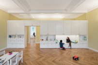 Eine Berlin-Weißenseer Villa von 1882 wurde von Stadler Prenn Architekten (Berlin) zu einem privaten Kindergarten umgestaltet. 