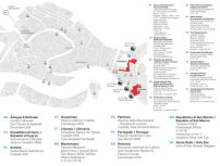 Zeigt nur das offizielle Programm: Die Karte der Biennale 