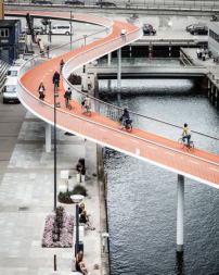 Die Fahrradschlange in Kopenhagen von Dissing+Weitling 
