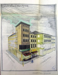 Entwurf eines Wohn- und Geschäftshauses für das Grundstück Limbecker Straße 78 in Essen 