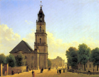 Garnisonkirche um 1827, Gemälde von von Carl Hasenpflug, 1827 