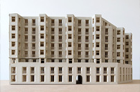 Architektenpreis: „Thick Brick Building: A collective household in Munich “ von Mari Brorsen, Max Panhans und Vanessa Salm, Modell