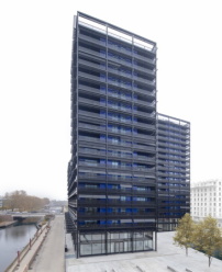 Der Hochhauskomplex „Black Swans“ in Straßburg von der Architektin Anne Démians
