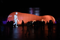 Raumwelten Public: Pavillon Lichtwolke mit VR-Installationen 