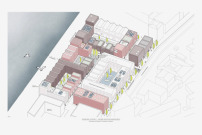 gruppeomp und nsp: Vorschlag für ein dichtes Wohnquartier, das sich an den historischen städtischen Strukturen Bremens orientiert 