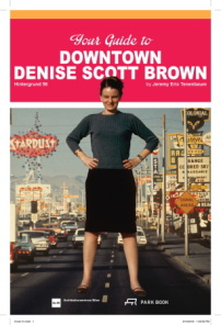 Katalogcover Downtown Denise Scott Brown von Ausstellungsgestalter Jeremy Tenenbaum  