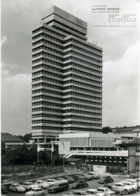 Das Rathaus Kaiserslautern zur Fertigstellung 1968. Foto von Alfred Weber 