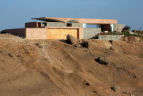 In Architektur gegossene Wstenlandschaft: die von Barclay + Crousse geplante Villa auf einem Felsen ber dem Pazifik. 