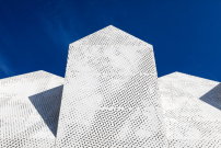 Lokale Platanen dienten als Vorbild fr die Fassadengestaltung. 