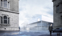 Geplanter Erweiterungsbau für die Kunsthalle Karlsruhe, Staab Architekten, 2018
