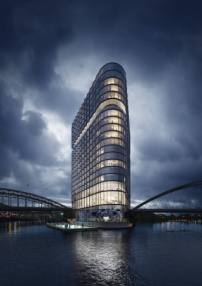 Ein 2. Preis: Entwurf von Hadi Teherani Architects (Hamburg) 