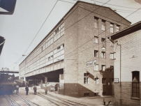 Westfassade des Werkstattgebäudes, um 1927 