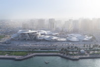 Das neue Nationalmuseum von Katar entstand nach Plänen von Jean Nouvel neben dem alten Herrscherpalast. 
