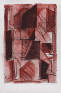Oleg Kudryashov, Untitled, 2000. Kaldnadelradierung, Wasserfarbe auf Papier, 107 x 72 cm 