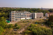 Der Eiermannbau und das Gelände während des IBA Campus 2018. 
