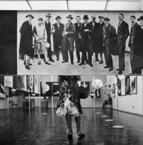 Blick in die Ausstellung „Bauhaus: eine Ausstellung von Idee und Arbeit, von Geist und Leben am Bauhaus 1919–1928 und bis 1933“, Mathildenhöhe Darmstadt, 1961